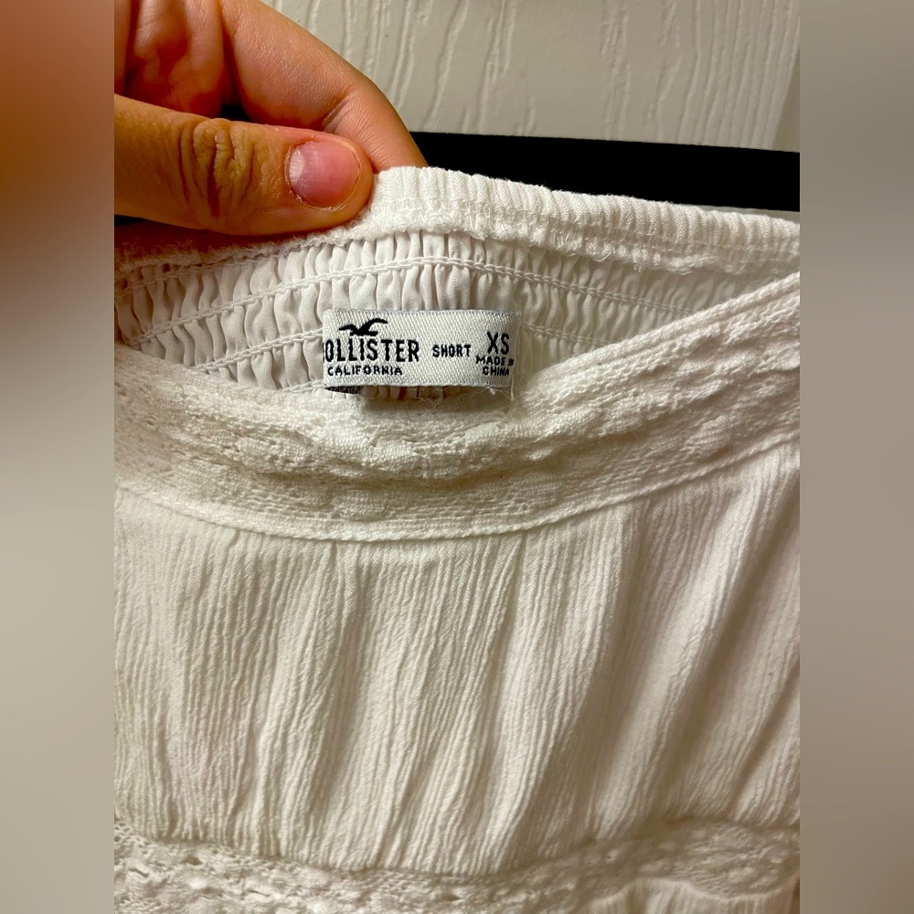 Hollister white short dress.